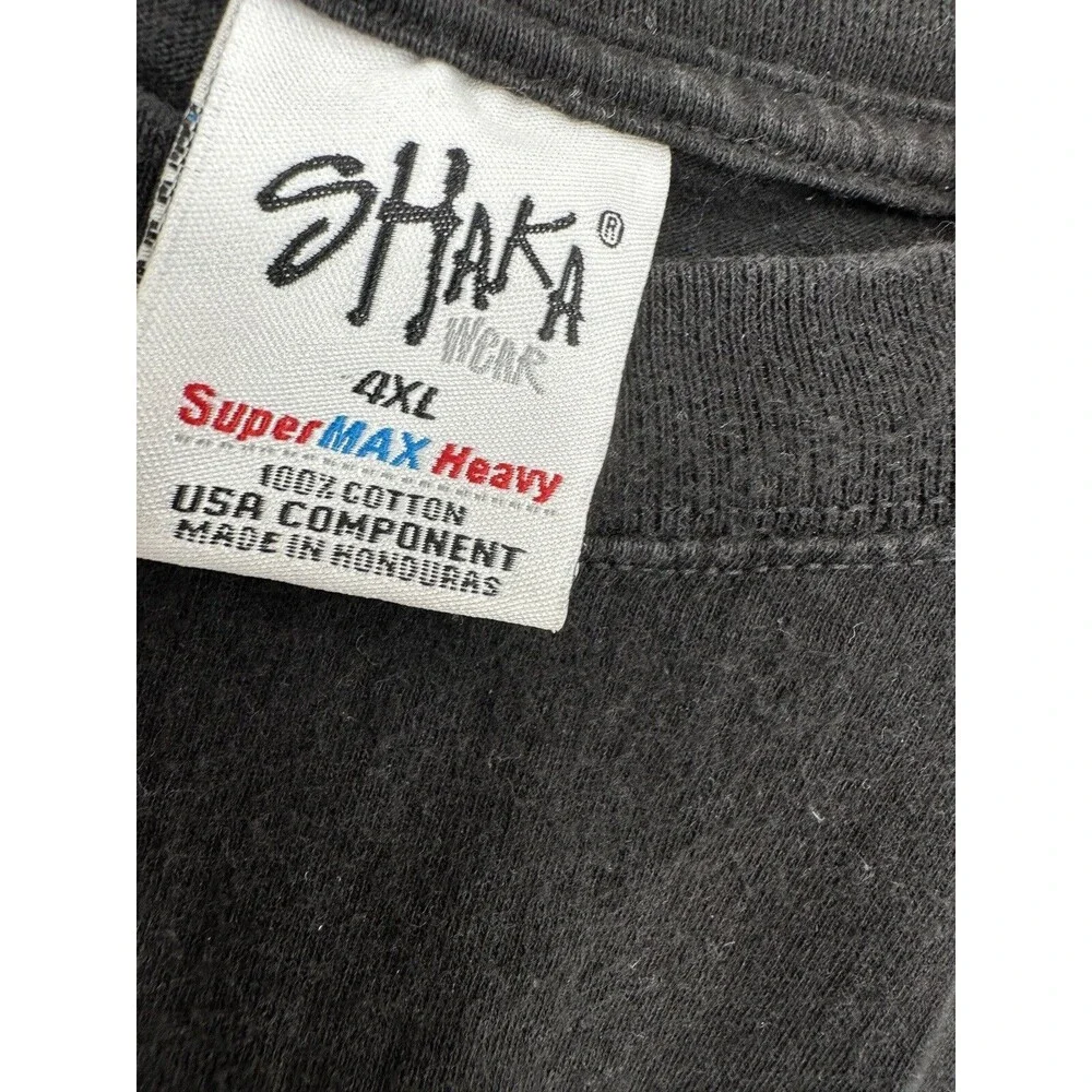 Shaka Tshirt Mens 4XL‎ Original Kamehameha's Black Stains Prying Hands